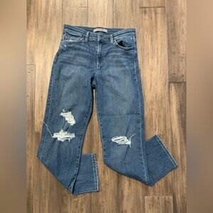 Joe’s Jeans Distressed Straight Leg High Rise